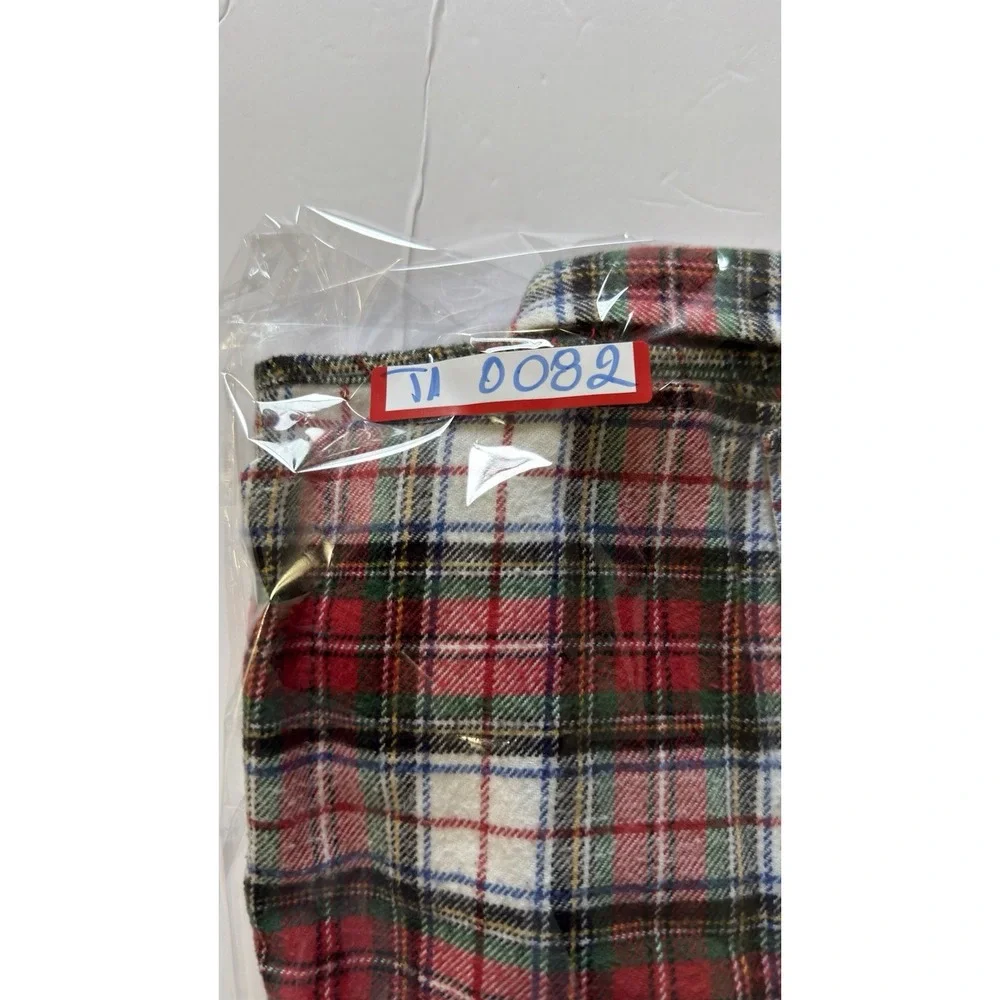 Madewell Womens Plaid Flannel Ex-Boyfriend Shirt Red Gray XS Button Down E5805